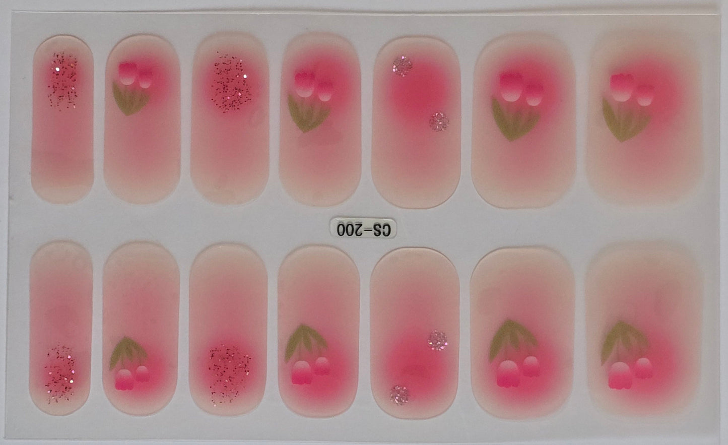 Flower Power Nails – Pink Floral Stickers www.swipeongel.com