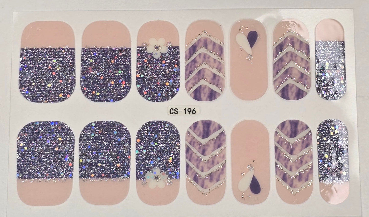 Peach Glitz nail www.swipeongel.com