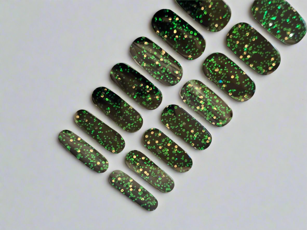 Glitter Sparkle Nail Sticker Gel: Shine Bright with Stunning Designs!