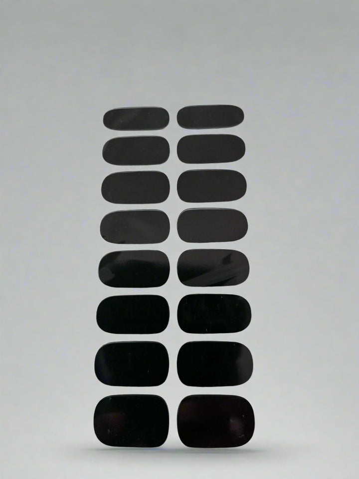 Black nails sticker www.swipeongel.com
