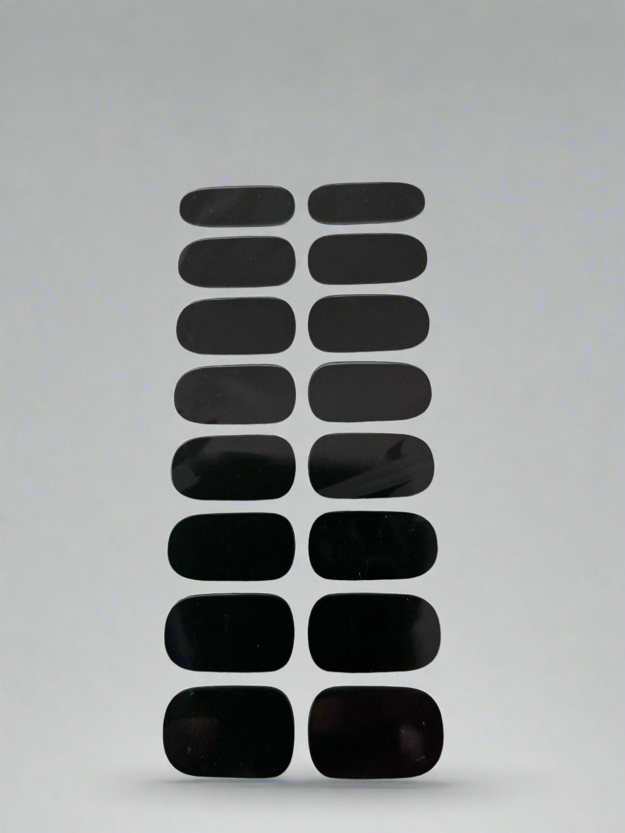 Black nails sticker www.swipeongel.com