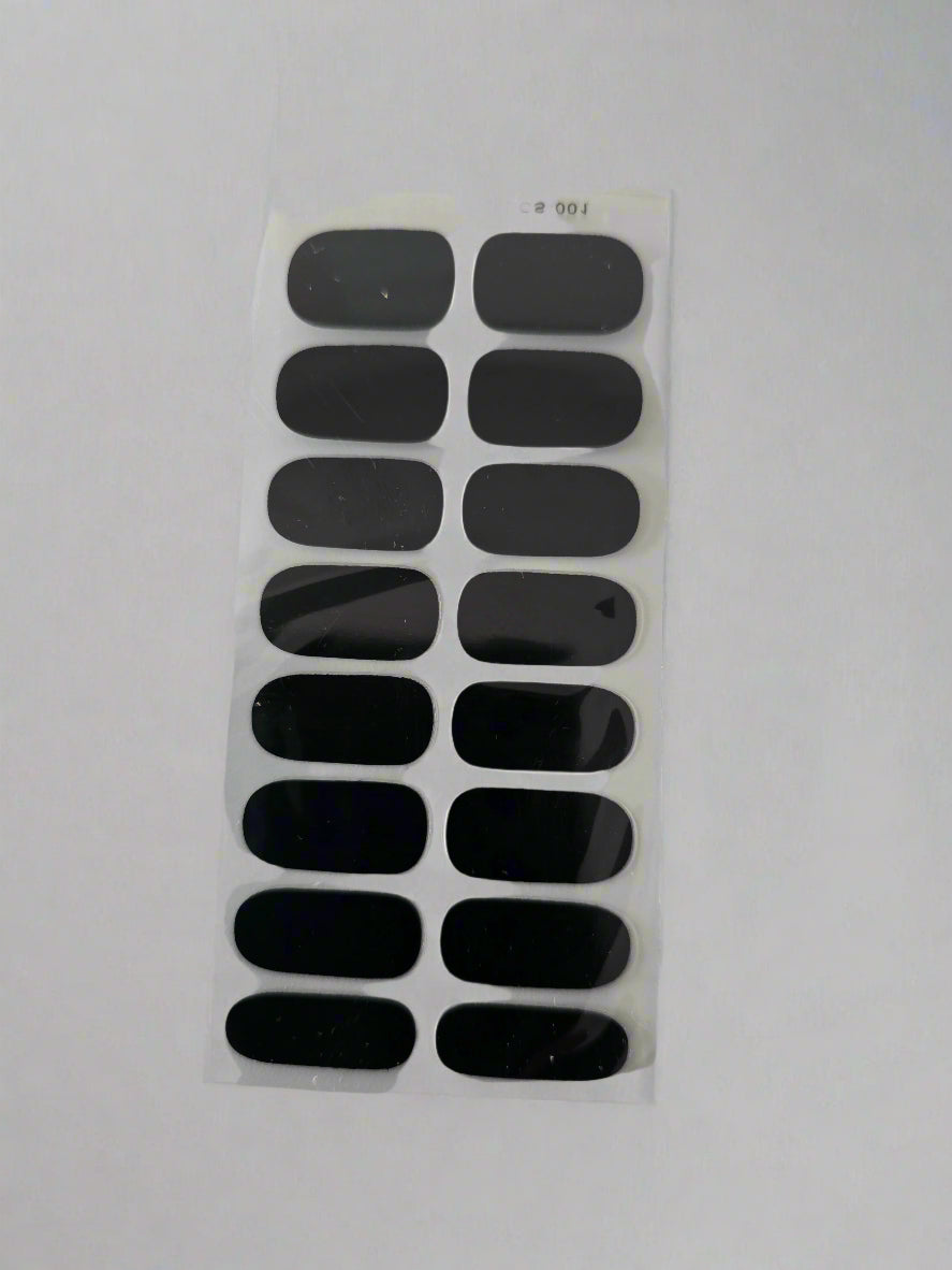 Black DIY nail sticker www.swipeongel.com
