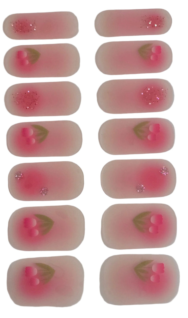 Blooming Beauty: Floral Pink Nail Stickers www.swipeongel.com