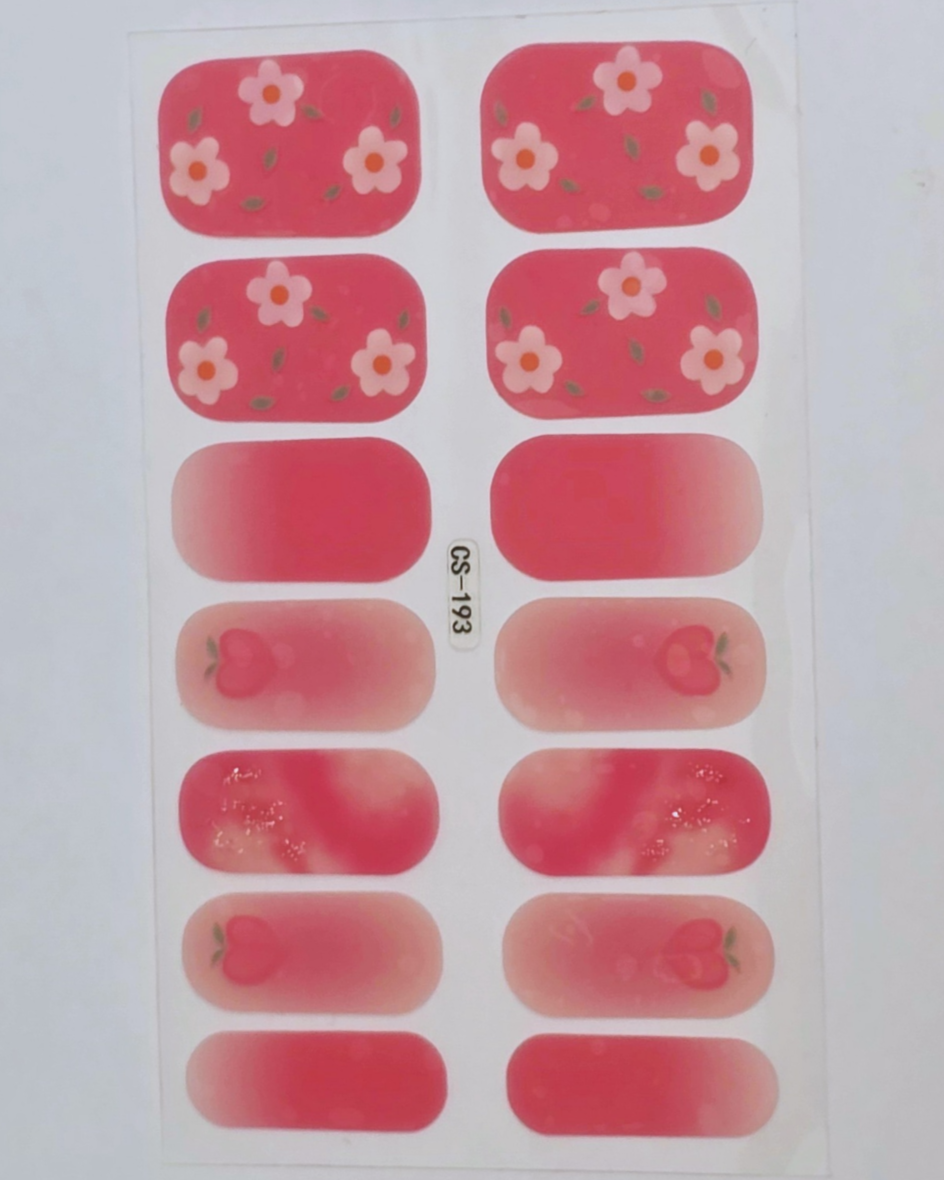 DIY Baby Pink Floral Nail Stickers – Add a Touch of Elegance to Your Nails