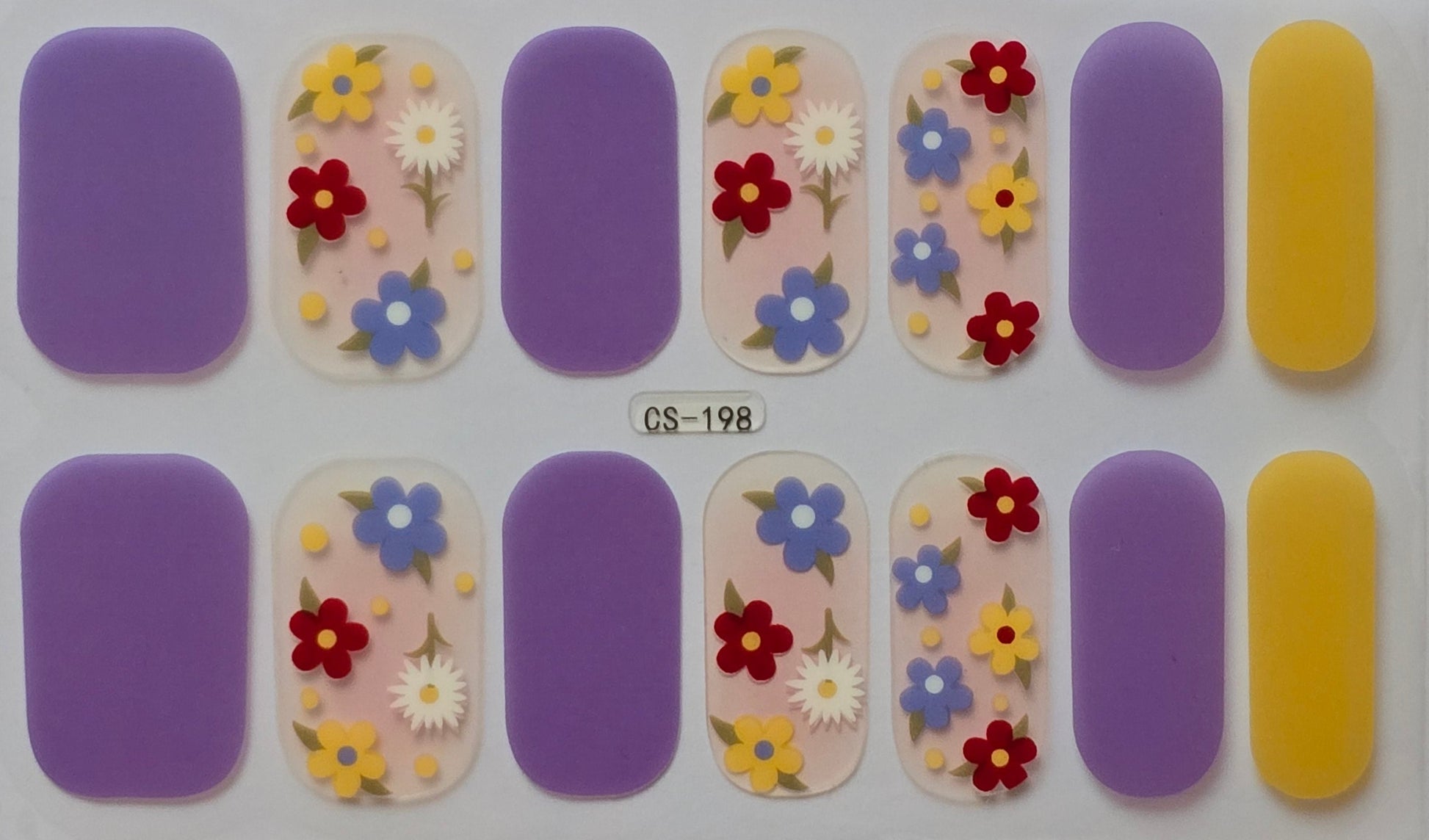 Daisy Meadow Magic | Floral Nail Art Stickers www.swipeongel.com