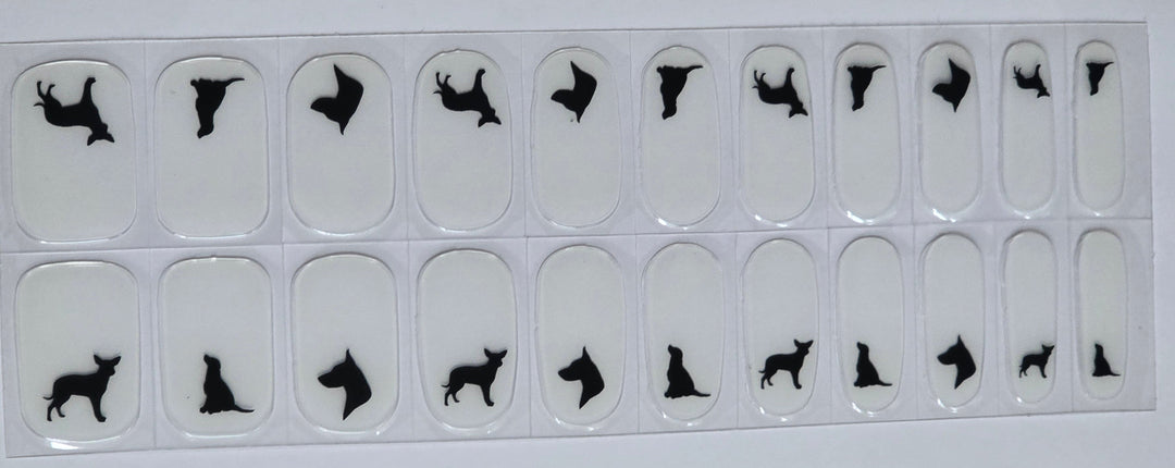 Dog lover nail stickers www.swipeongel.com

