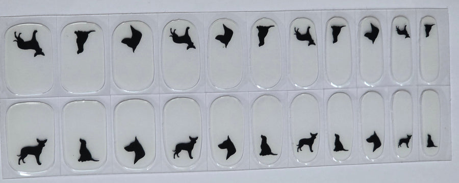 Dog lover nail stickers www.swipeongel.com

