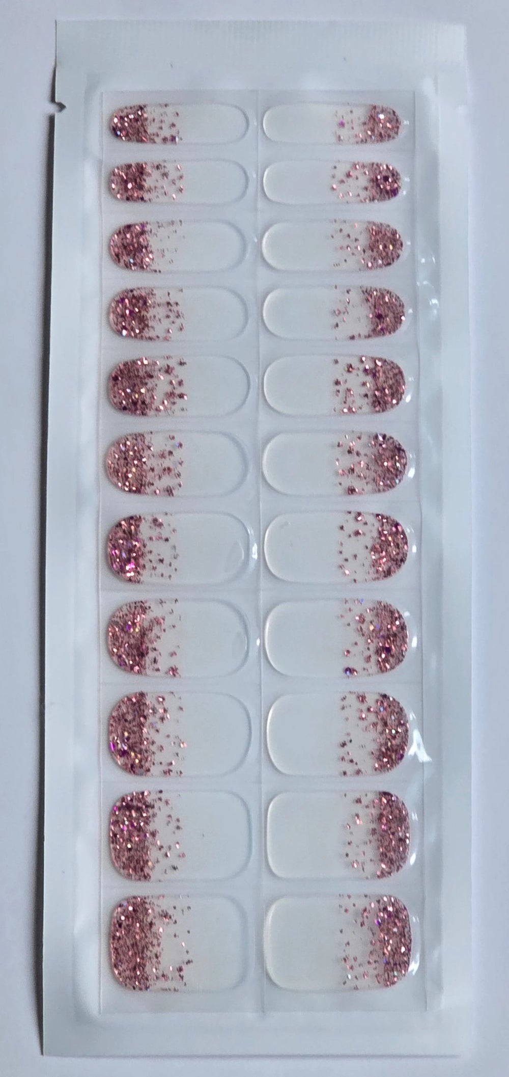 Glitter Rose Nail Sticker www.swipeongel.com