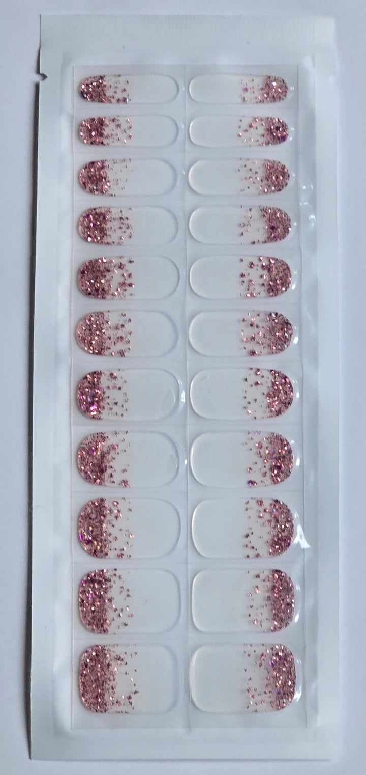 Glitter Rose Nail Sticker www.swipeongel.com