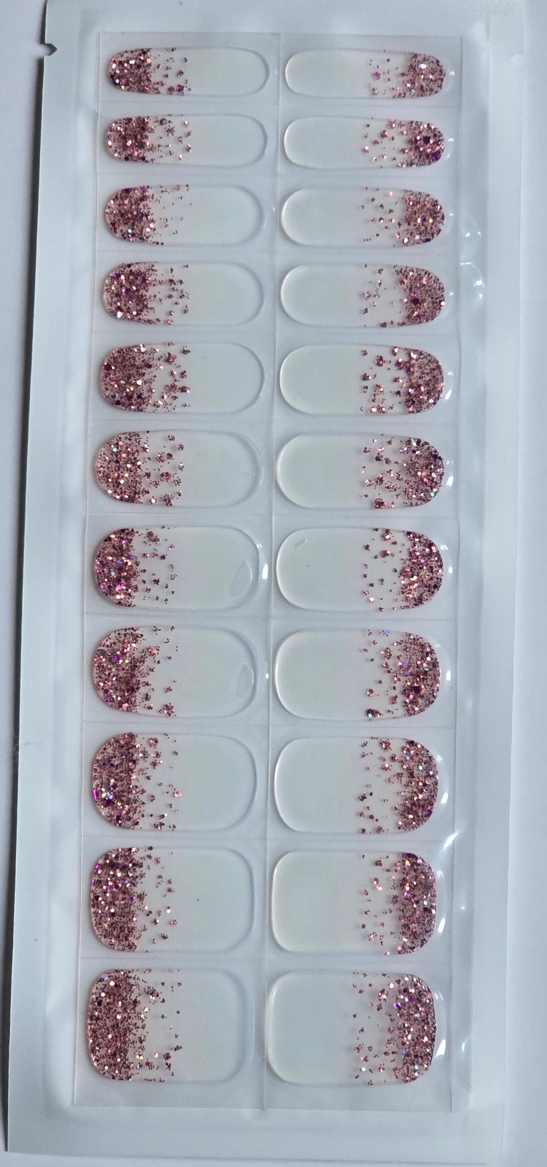 Glitter Rose Nail Sticker www.swipeongel.com