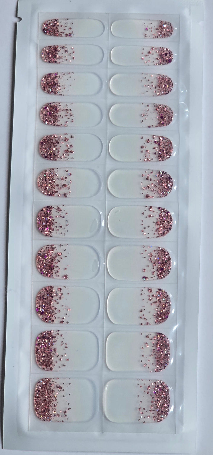 Glitter Rose Nail Sticker www.swipeongel.com
