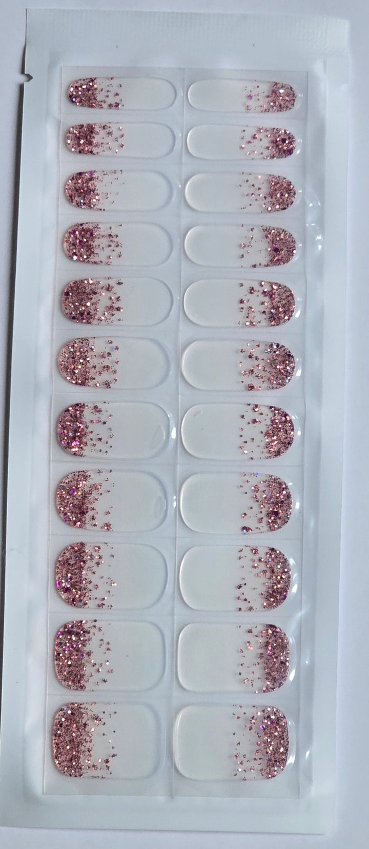 Glitter Rose Nail Sticker www.swipeongel.com