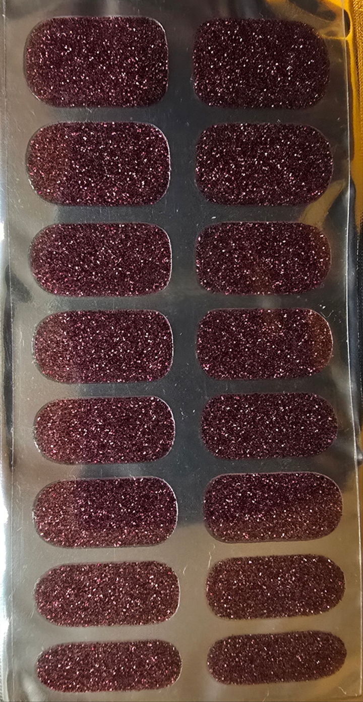 Rich Maroon, Dazzling Glitter: Perfect Nail Looks