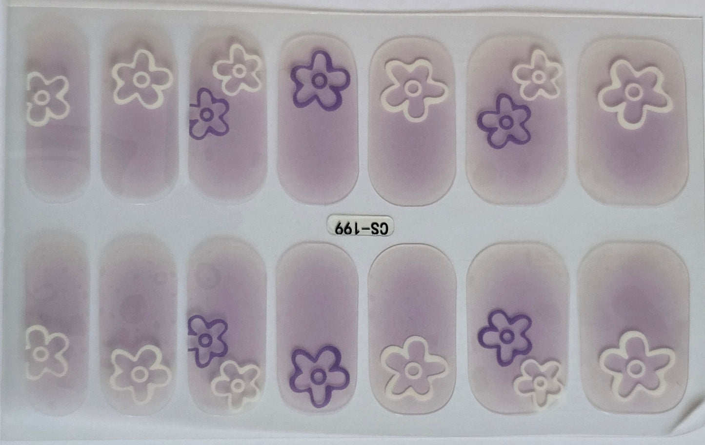 Lavender Whispers – Delicate Floral Nail Stickers www.swipeongel.com