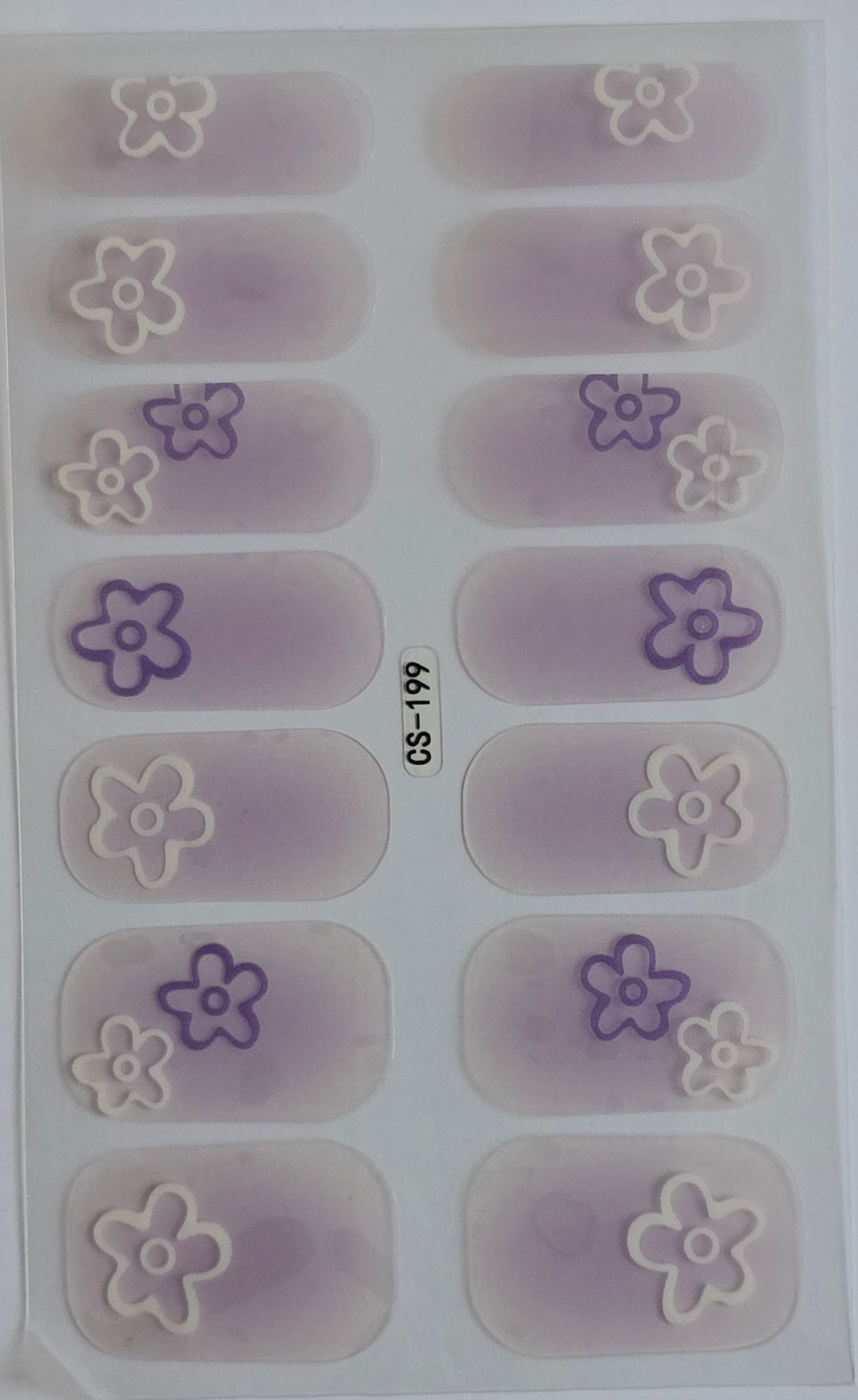 Lavender Whispers: Floral Nail Stickers Collection www.swipeongel.com