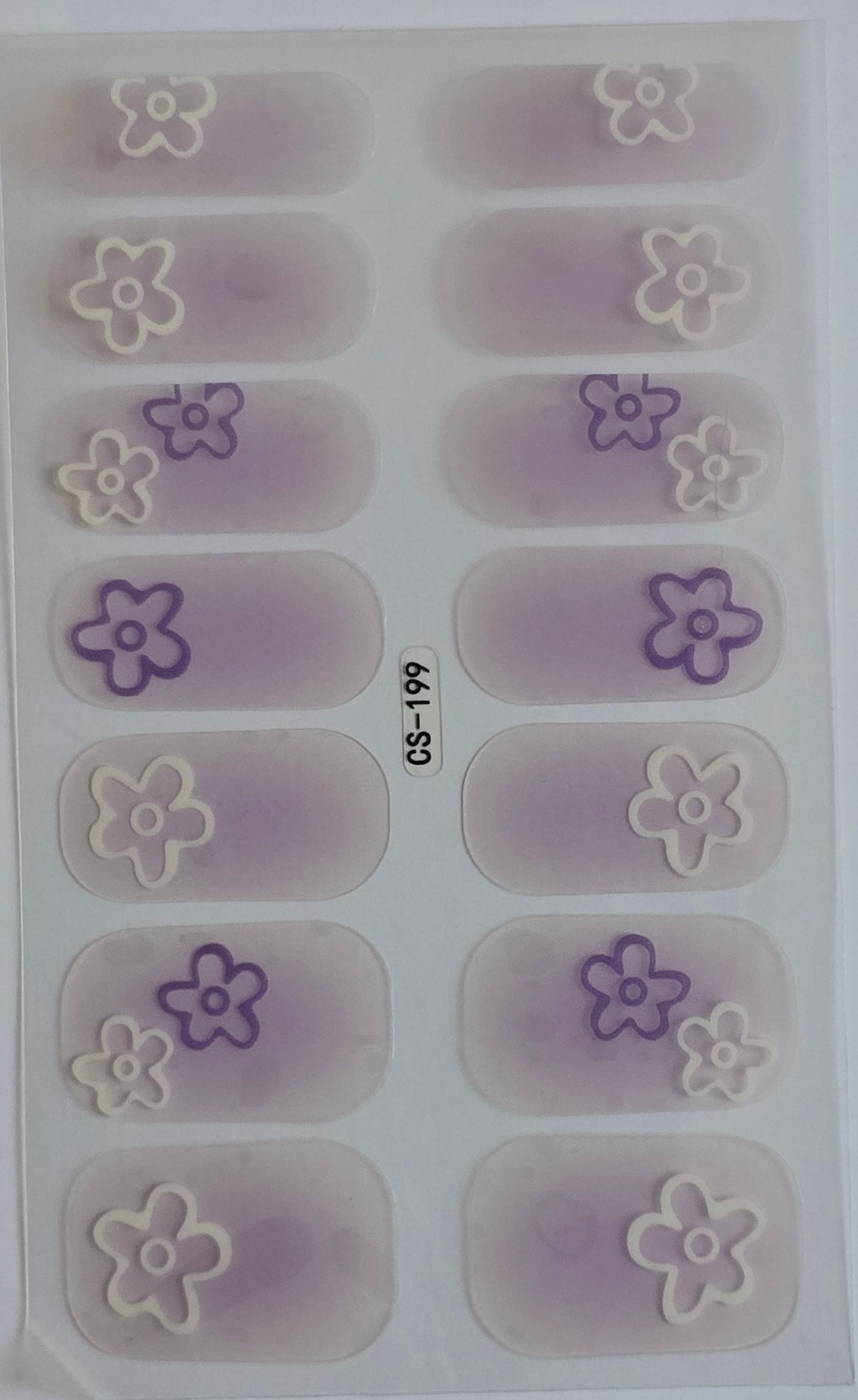 Lavender Whispers: Floral Nail Stickers Collection www.swipeongel.com