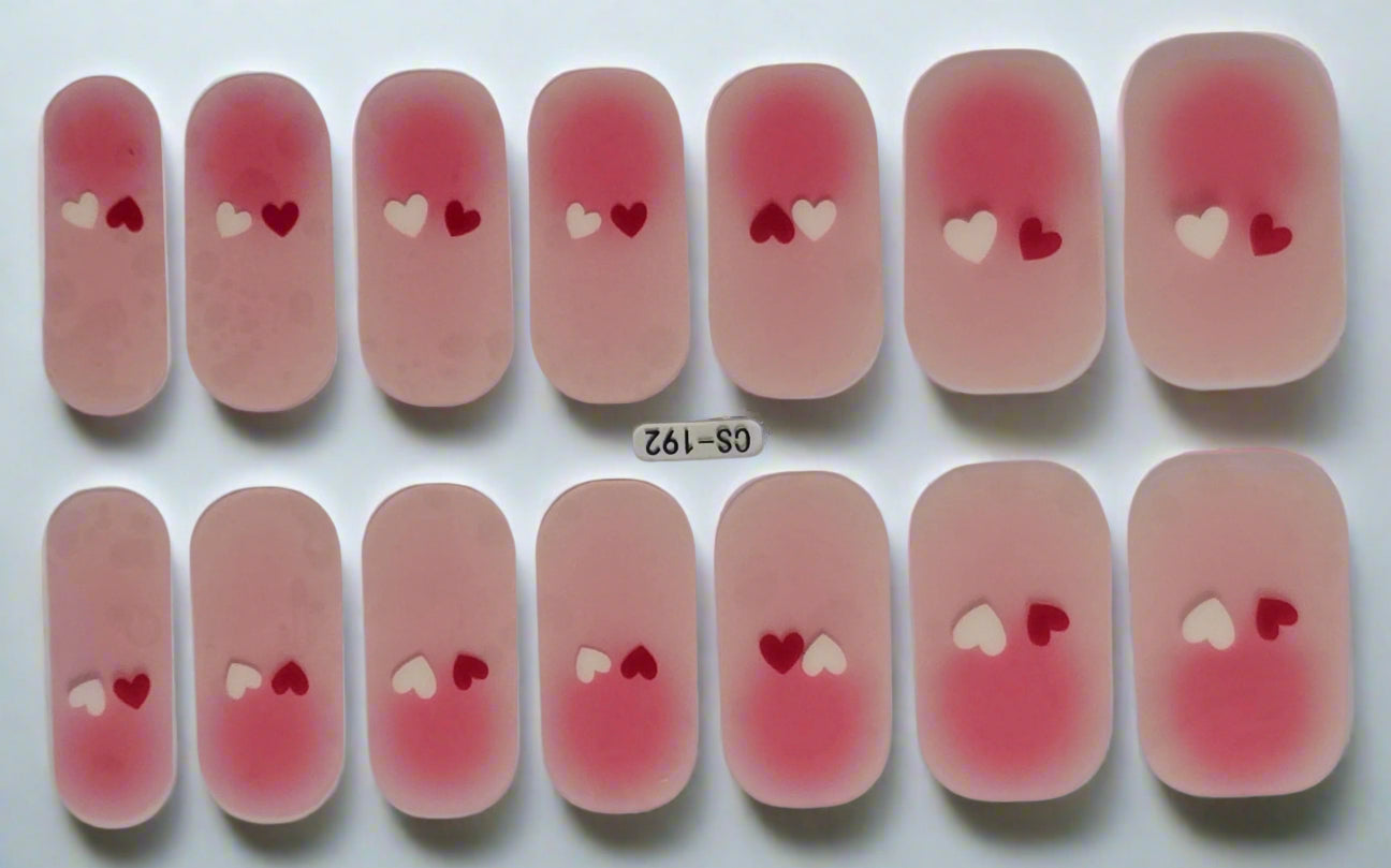 Matching Hearts Magic – Nail Art Stickers for Two www.swipeongel.com