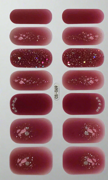 Wine & Shine – Maroon Glitter Nail Polish for Summer Nights www.swipeongel.com