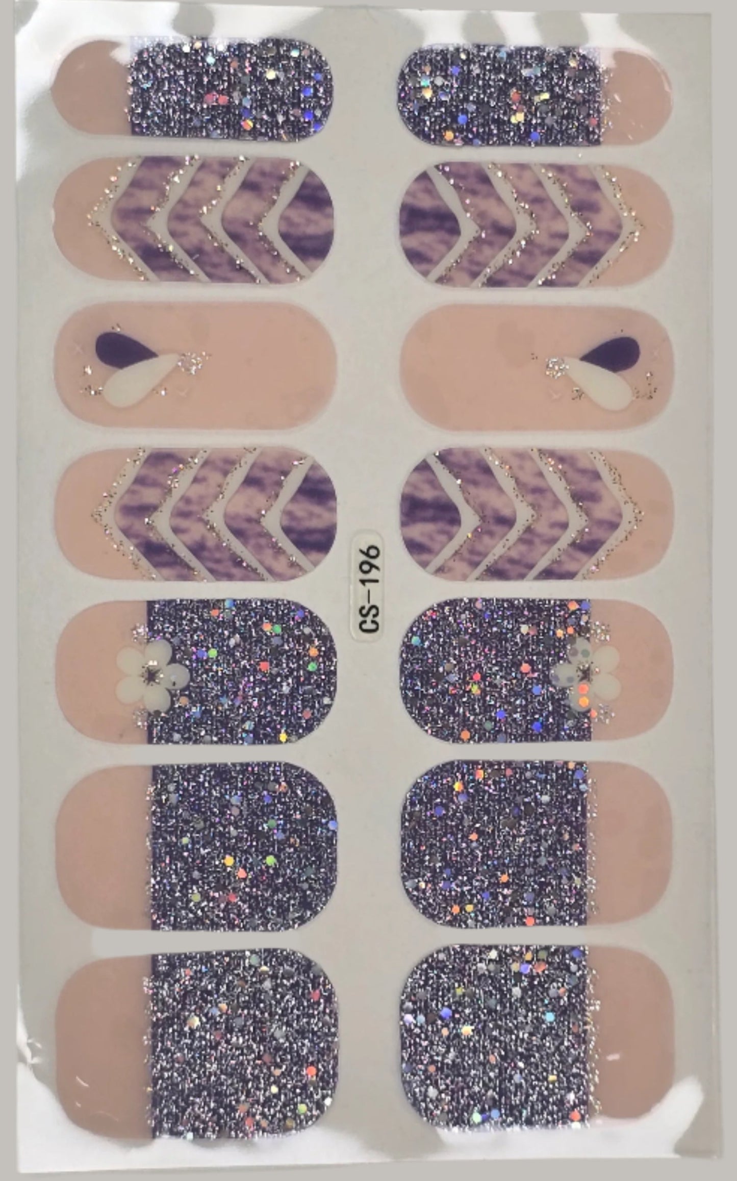 Peach Glitz nail www.swipeongel.com