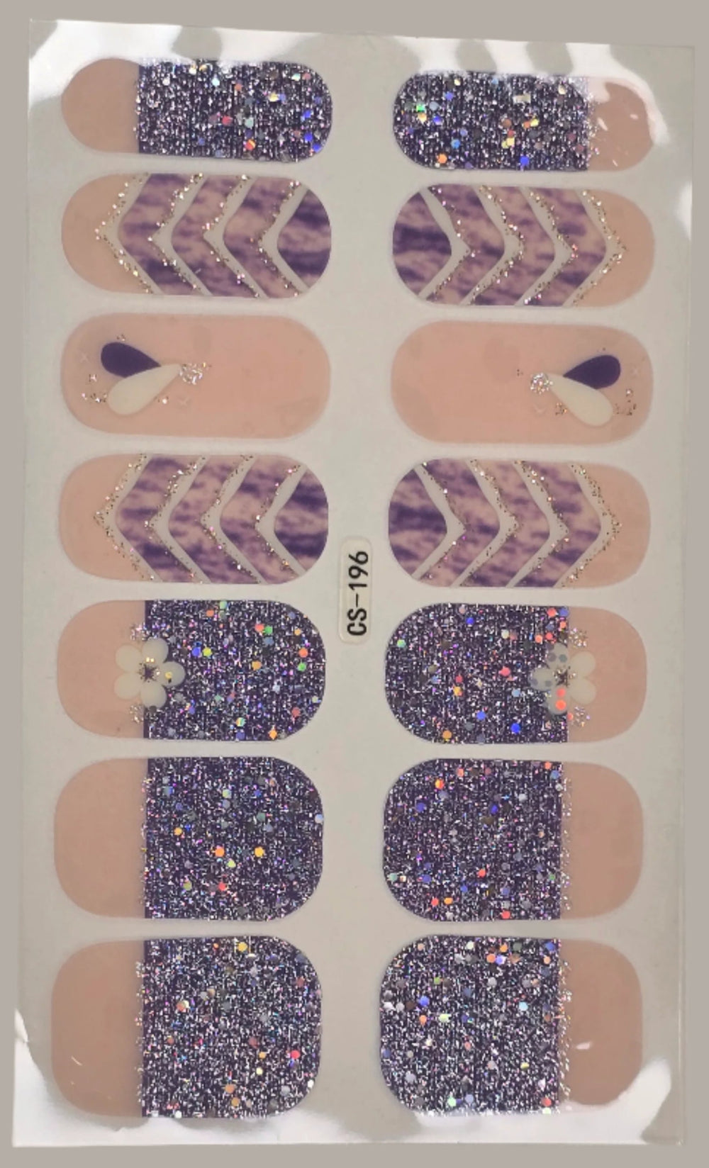 Peach Glitz nail www.swipeongel.com