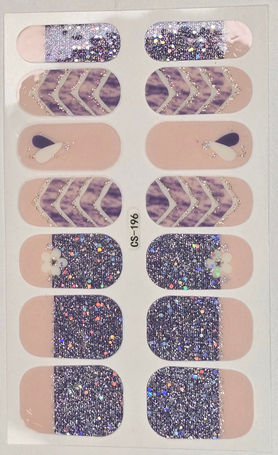 Peach Glitz nail www.swipeongel.com