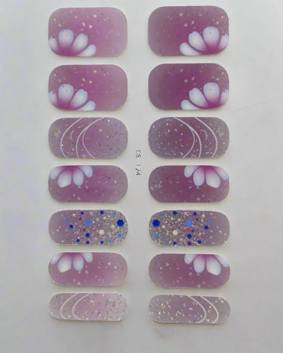 Petal Perfection: Soft Pink Floral Nail Stickers for Effortless Elegance www.swipeongel.com
