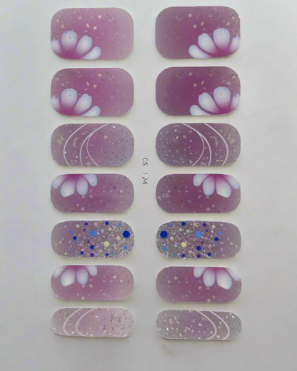 Petal Perfection: Soft Pink Floral Nail Stickers for Effortless Elegance www.swipeongel.com