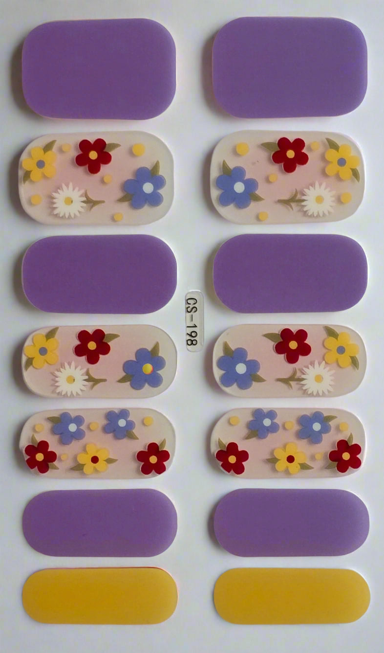 Petal Pop – White & Yellow Daisy Nail Stickers www.swipeongel.com