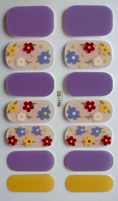 Petal Pop – White & Yellow Daisy Nail Stickers www.swipeongel.com