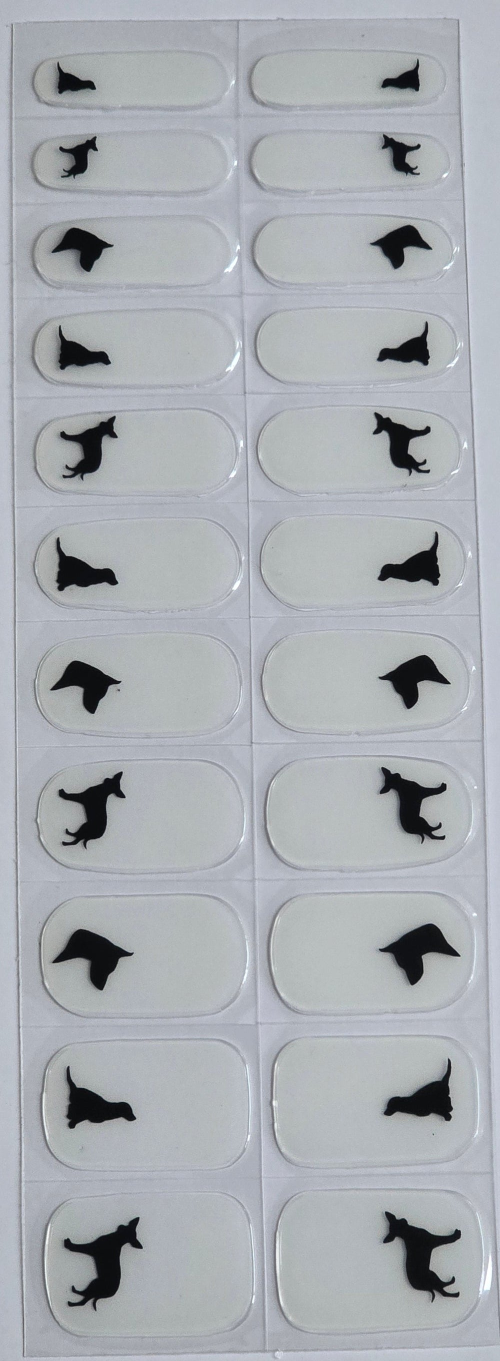 Puppy nail art decals www.swipeongel.com