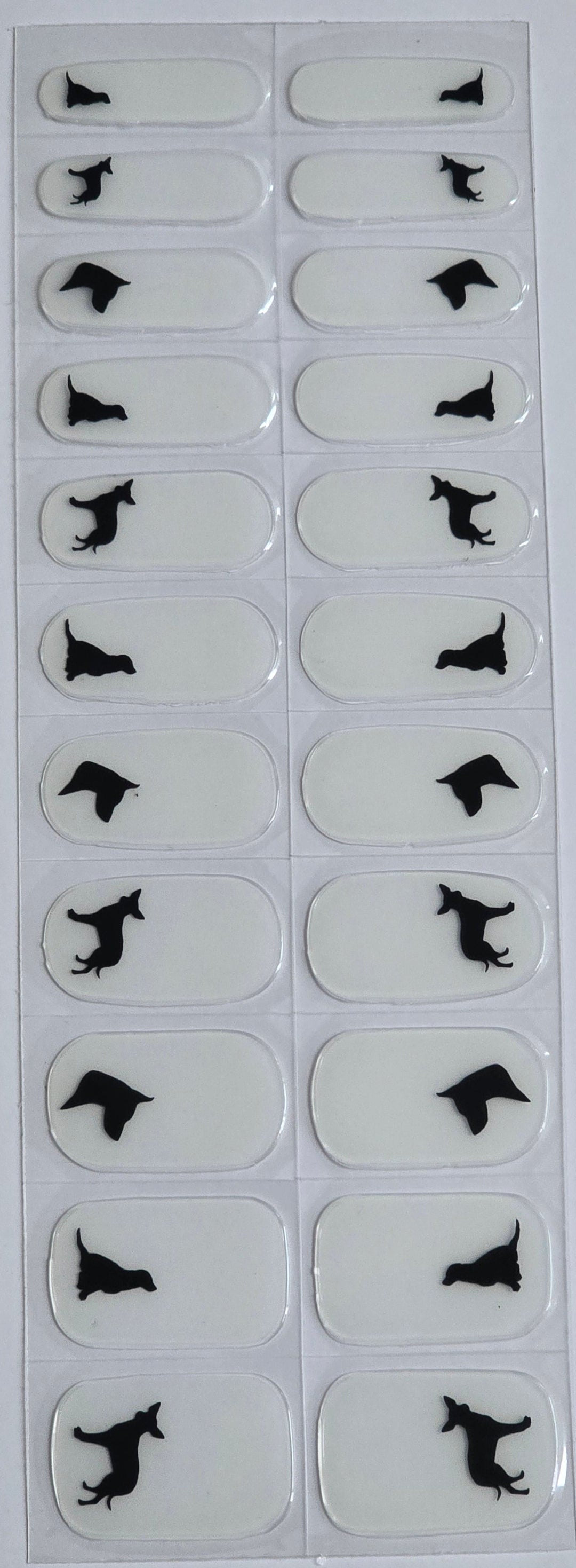 Puppy nail art decals www.swipeongel.com
