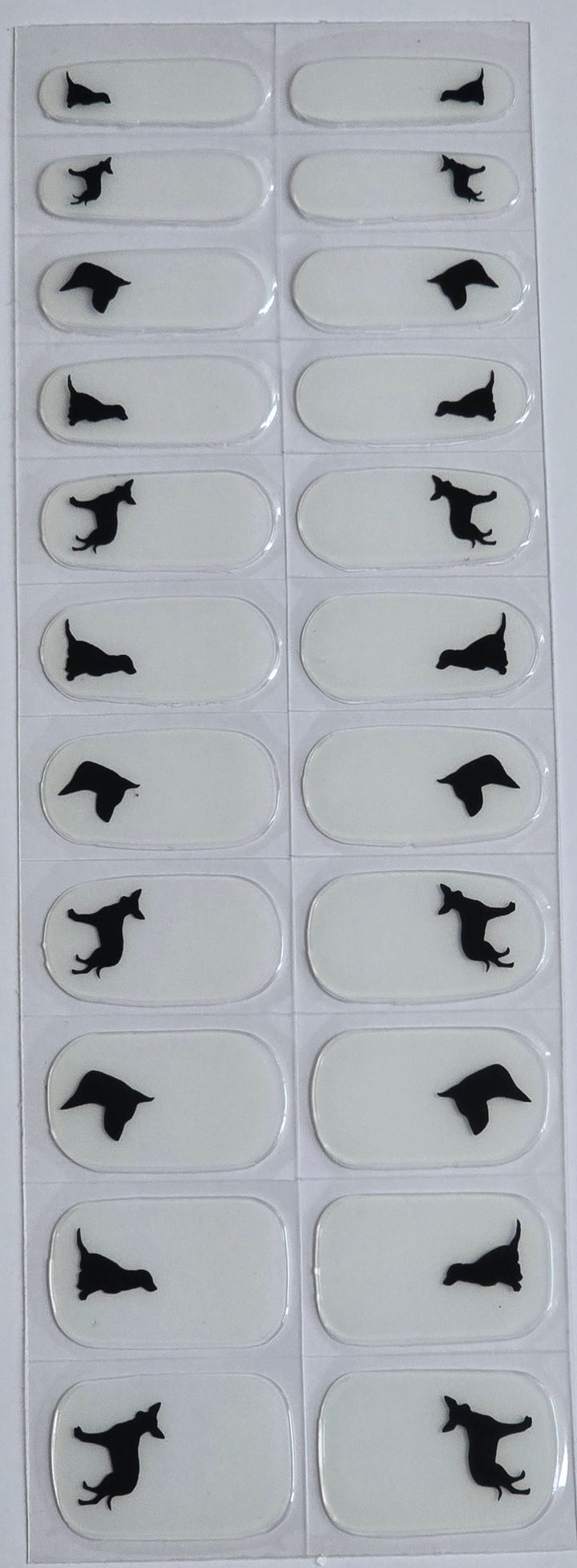 Puppy nail art decals www.swipeongel.com