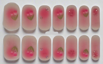 Rosy Blooms – Floral Pink Nail Art Stickers www.swipeongel.com