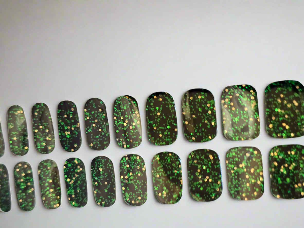 Glitter Sparkle Nail Sticker Gel: Shine Bright with Stunning Designs! www.swipeongel.com