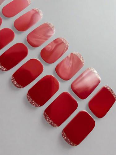 Spicy Red Nail Stickers - swipeongel.com