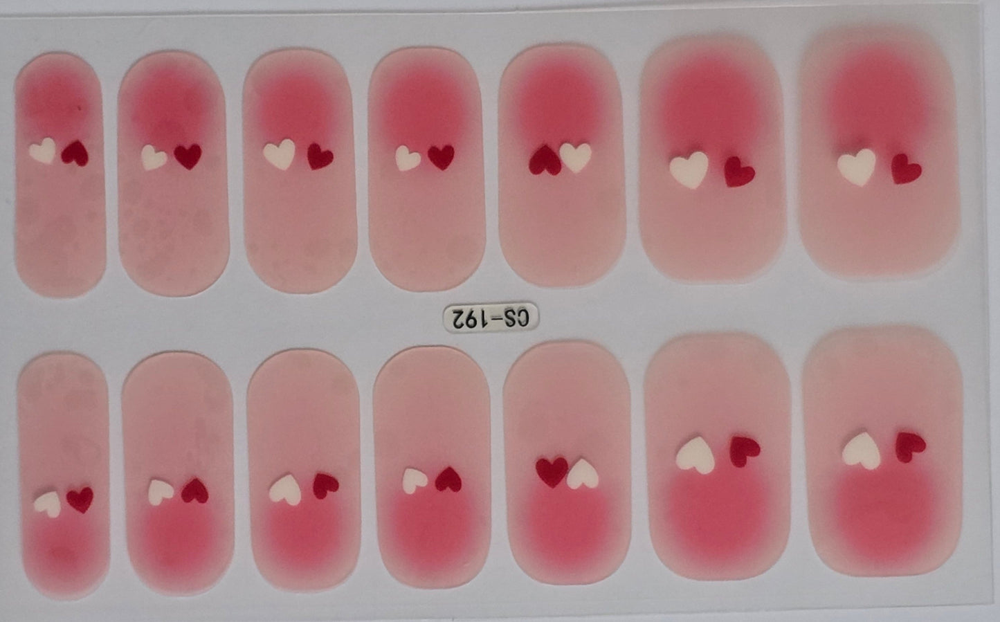 Twin Hearts Forever – Couple Nail Stickers Set www.swipeongel.com