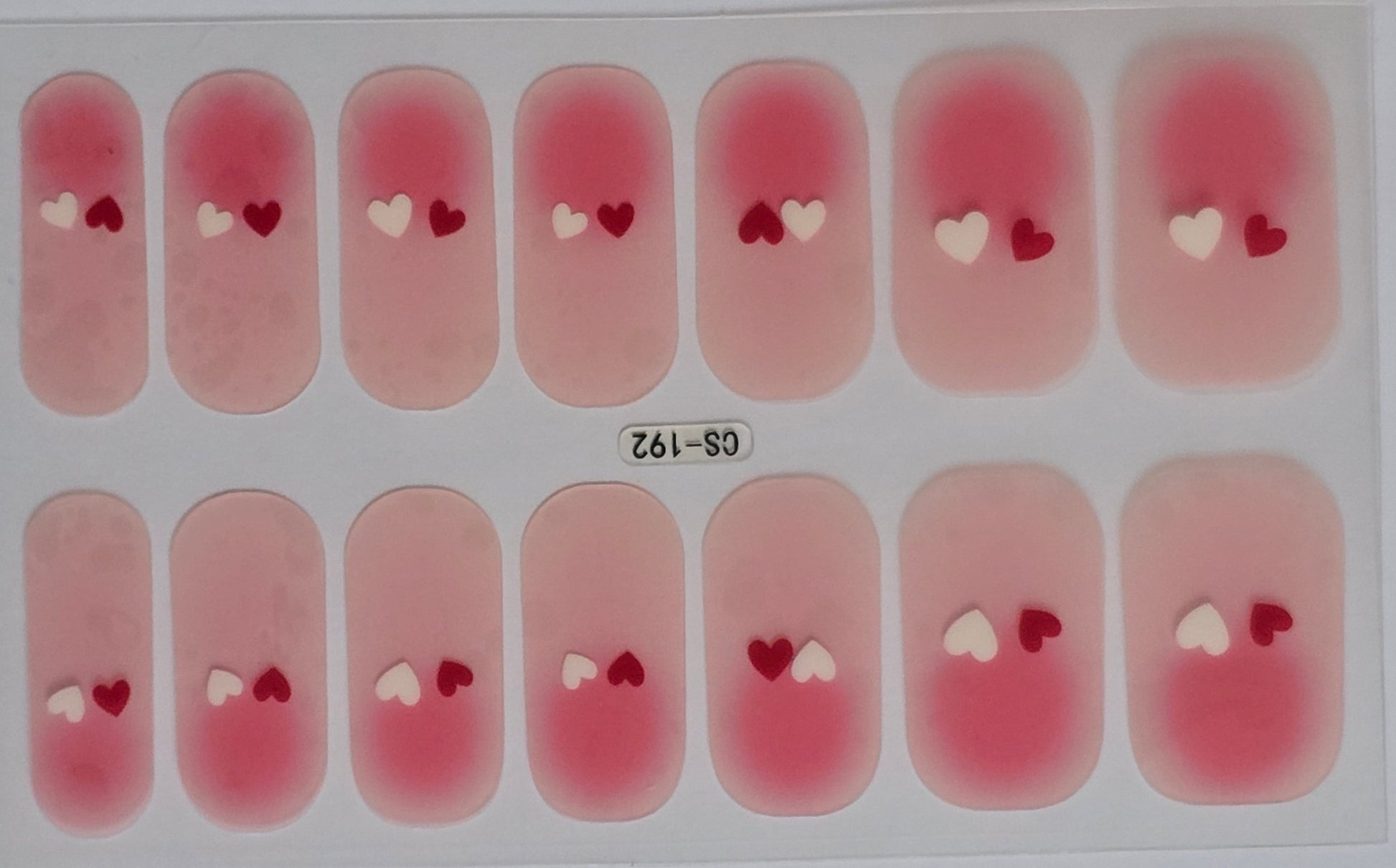 Twin Hearts Forever – Couple Nail Stickers Set www.swipeongel.com