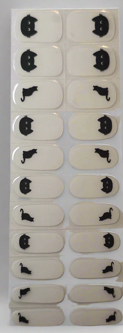 Whisker Chic Cat Nail Stickers www.swipeongel.com