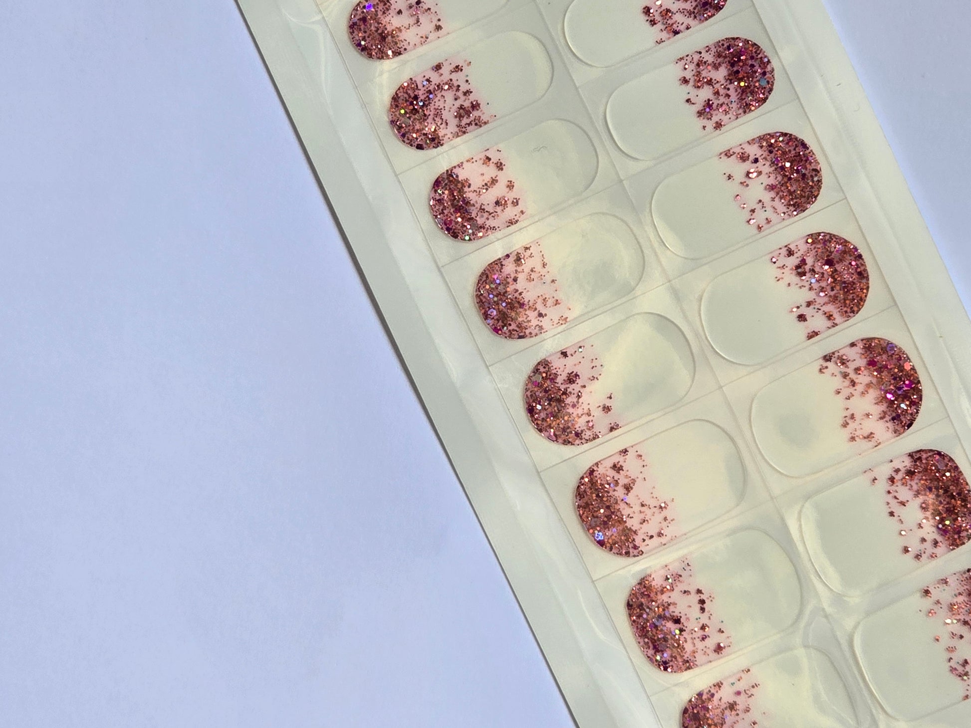 White Shiny Pink Nail Stickers: Elegant Designs for a Chic Manicure! www.swipeongel.com