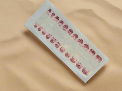 White Shiny Pink Nail Stickers: Elegant Designs for a Chic Manicure! www.swipeongel.com