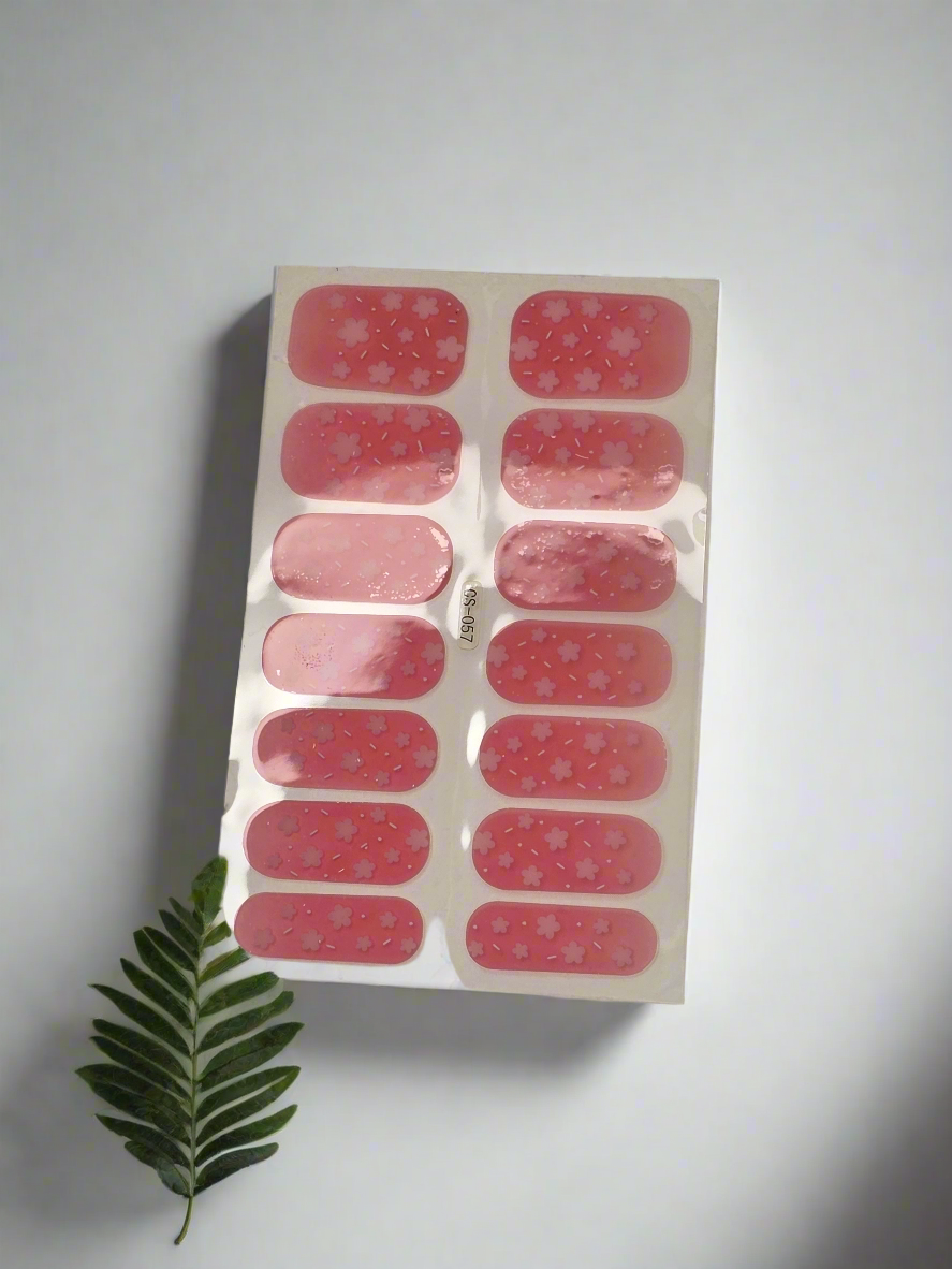 Create Your Own Floral Masterpiece with Cherry Blossom Nail Stickers.