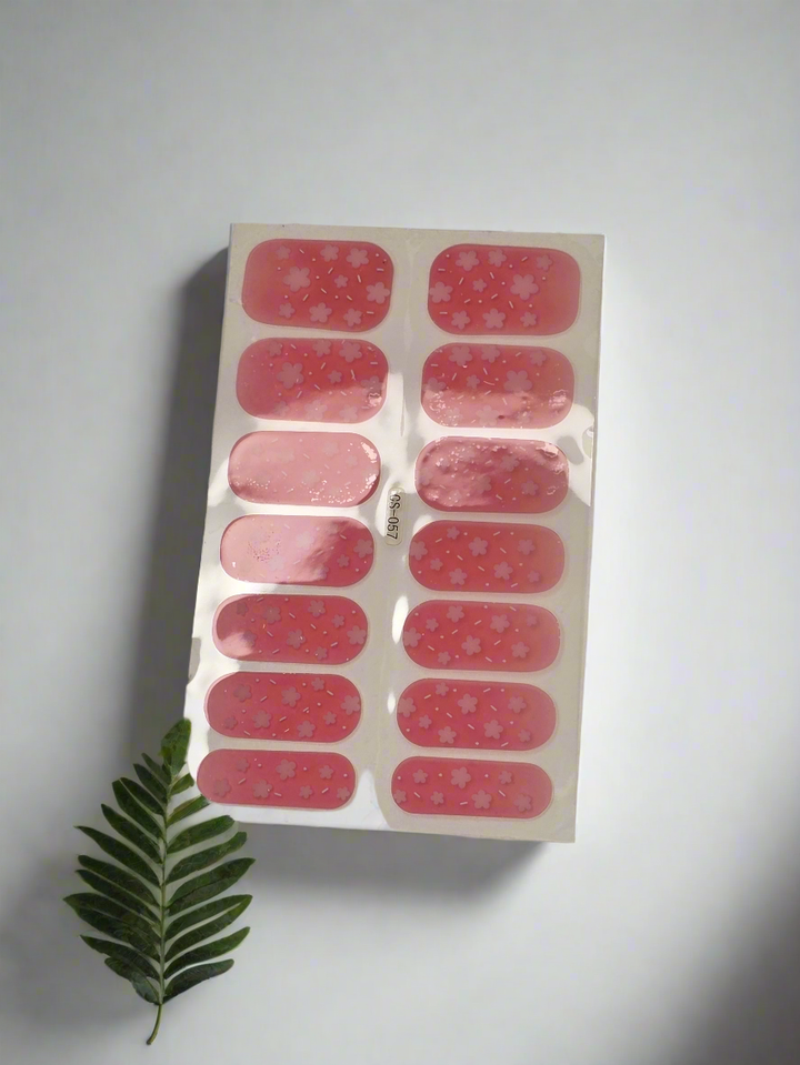 Create Your Own Floral Masterpiece with Cherry Blossom Nail Stickers.