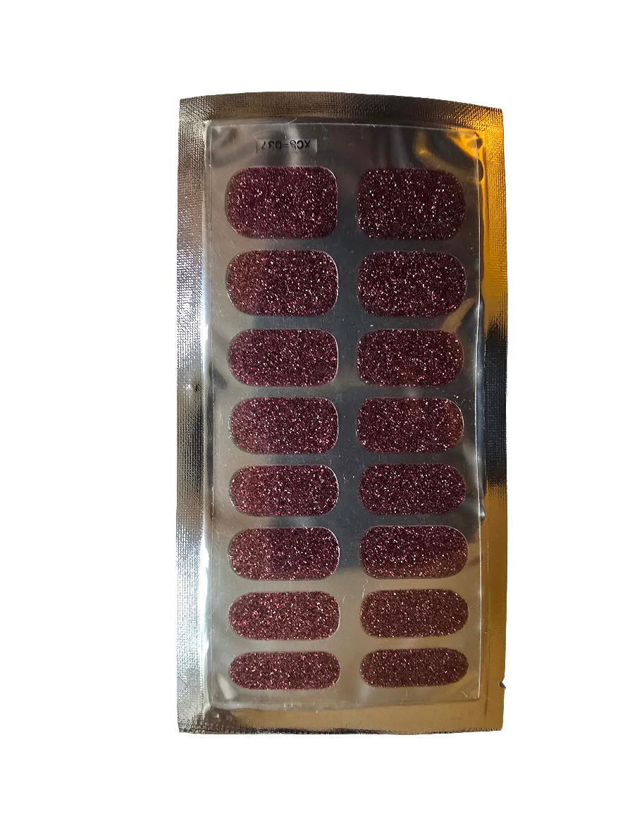 Rich Maroon, Dazzling Glitter: Perfect Nail Looks