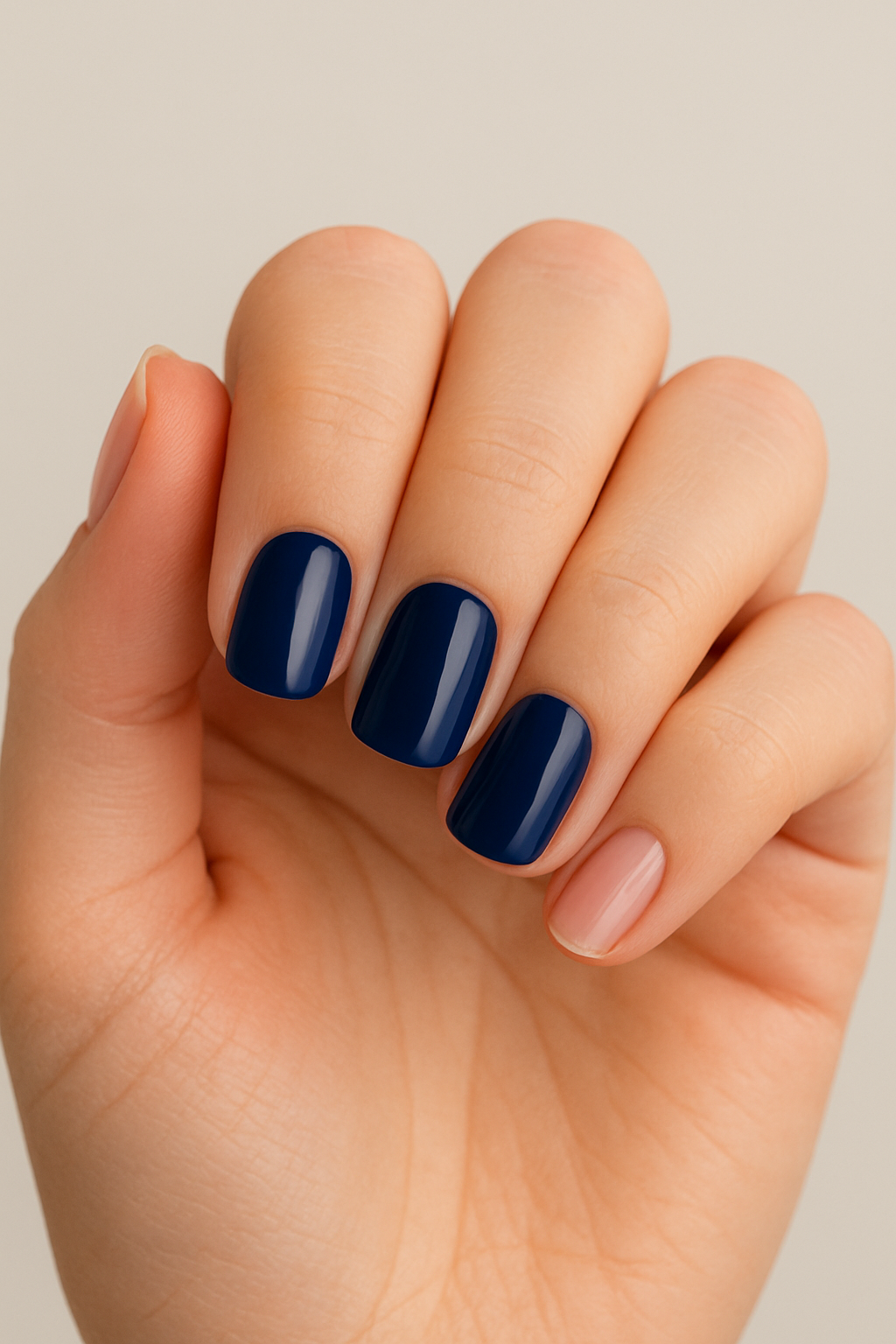 Elegant Dark Blue Nails: A Timeless Trend
