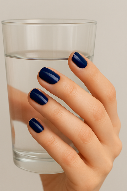 Elegant Dark Blue Nails: A Timeless Trend