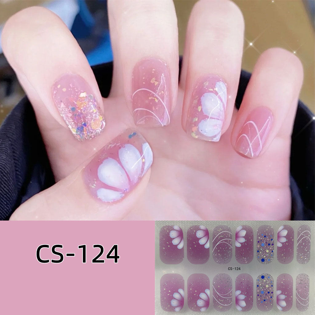 Pastel Garden Vibes | Light Pink Floral Nail Stickers 💐