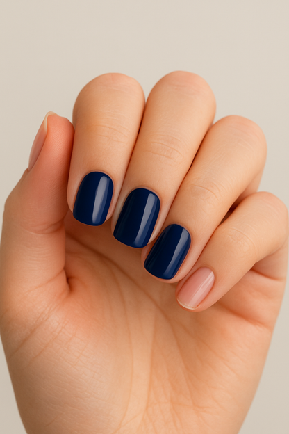 Elegant Dark Blue Nails: A Timeless Trend