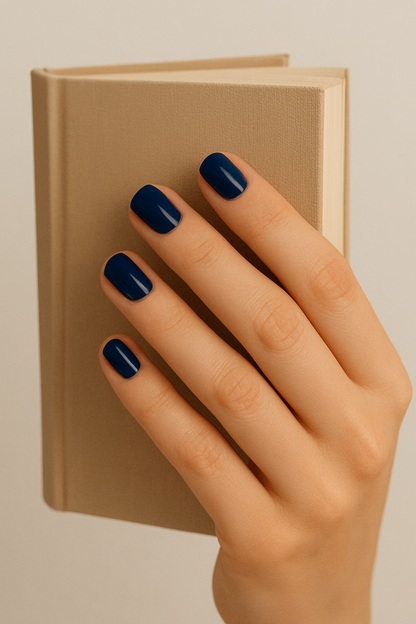Elegant Dark Blue Nails: A Timeless Trend