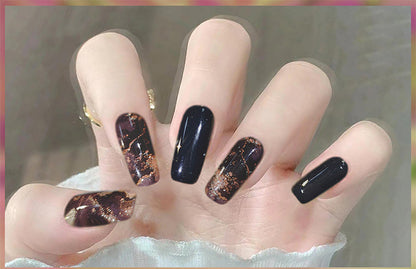 Marble Floral Nail www.swipeongel.co.uk